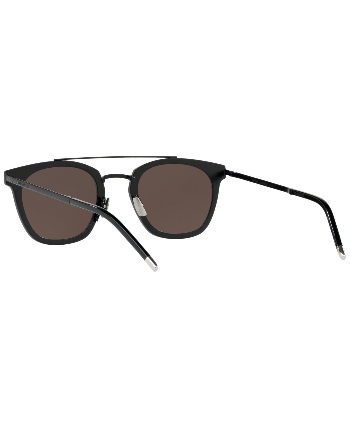 Солнцезащитные очки Saint Laurent Unisex Sunglasses, SL 28 Metal, цвет: Чёрный матовый — фото 9