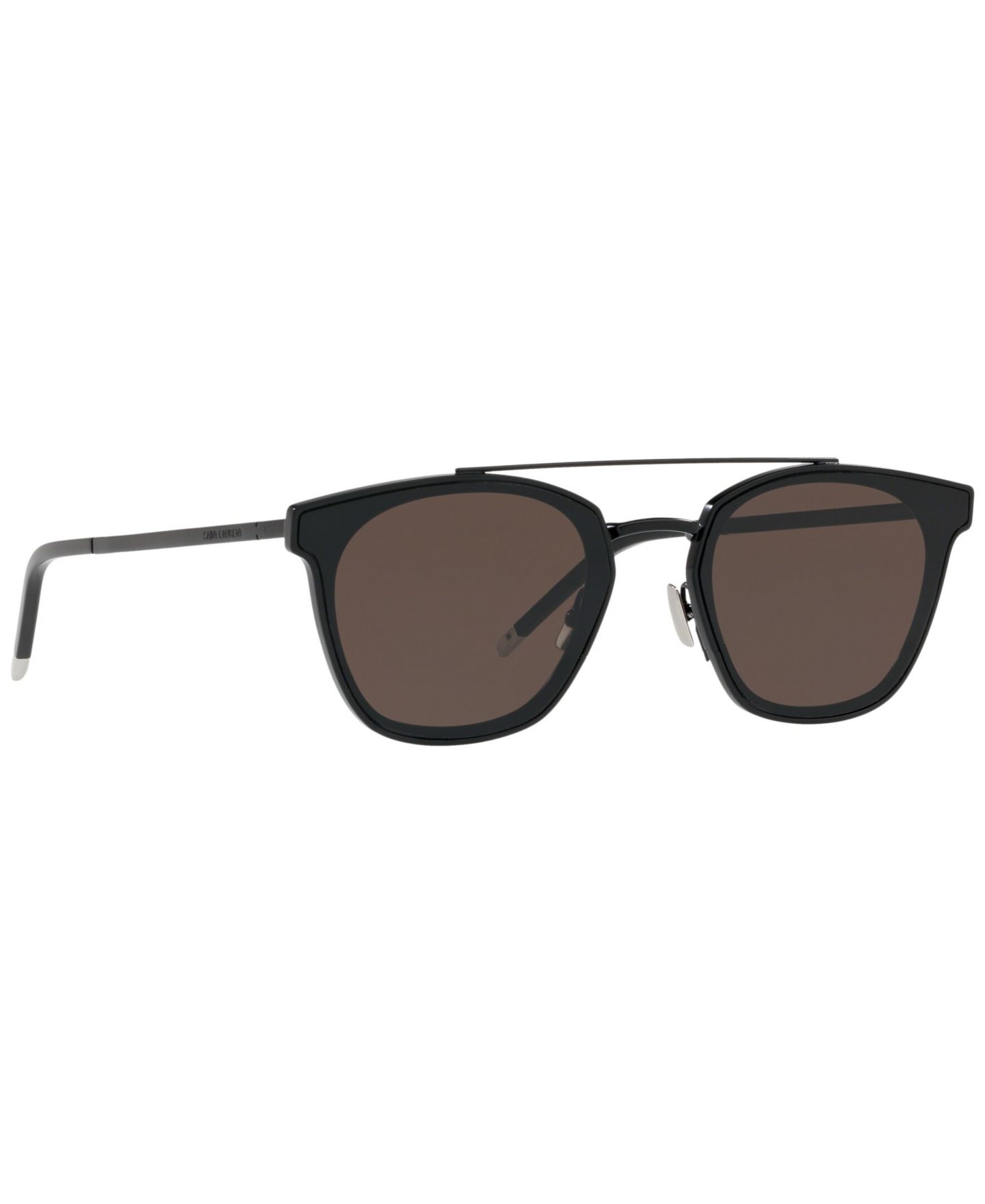 Солнцезащитные очки Saint Laurent Unisex Sunglasses, SL 28 Metal, цвет: Чёрный матовый — фото 2