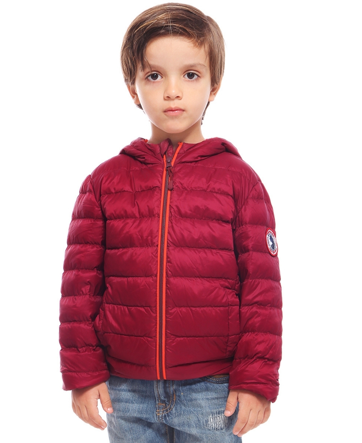 Little and Big Boys' Ultra Light Packable Down Puffer Jacket - Charcoal Grey