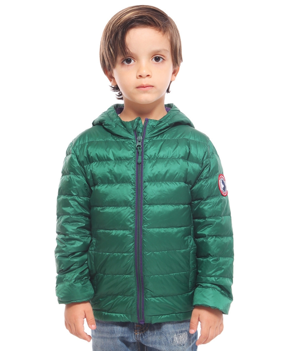 Little and Big Boys' Ultra Light Packable Down Puffer Jacket - Charcoal Grey