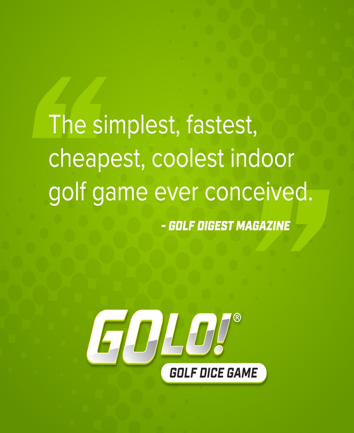 Shop Zobmondo Golo Golf Dice Game Award Winning Fun Game For Home Or Travel In Multi