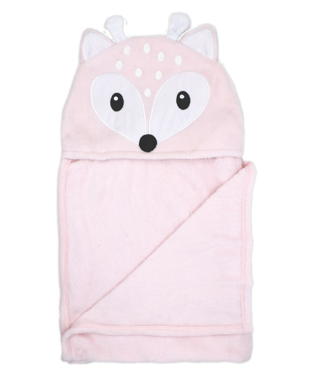 3 Stories Trading Baby Girls Deer Hooded Blanket In Pink