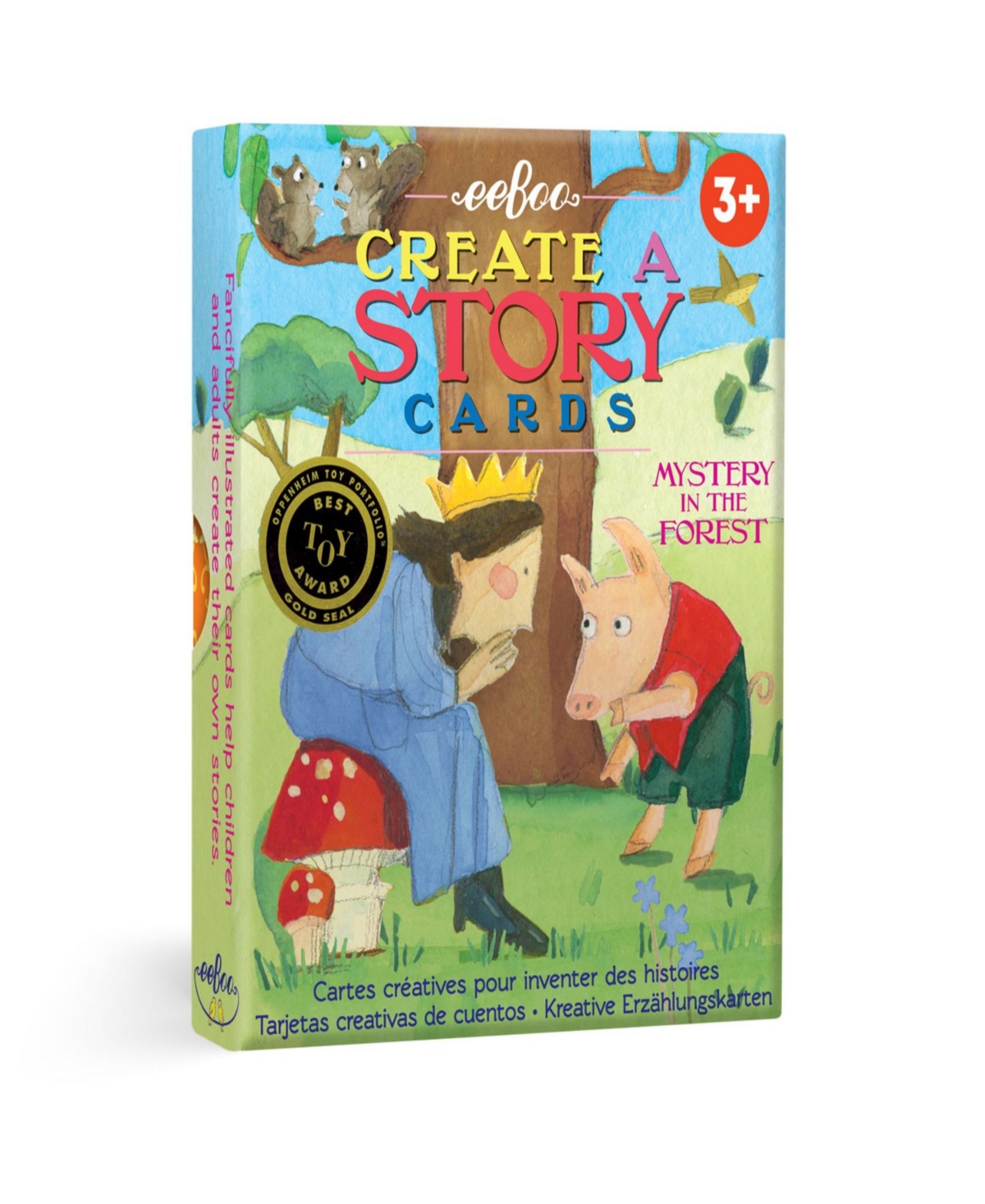 Eeboo Kids' Mystery In The Forest Create A Story Pre-literacy Cards Set, 36 Piece In Multi