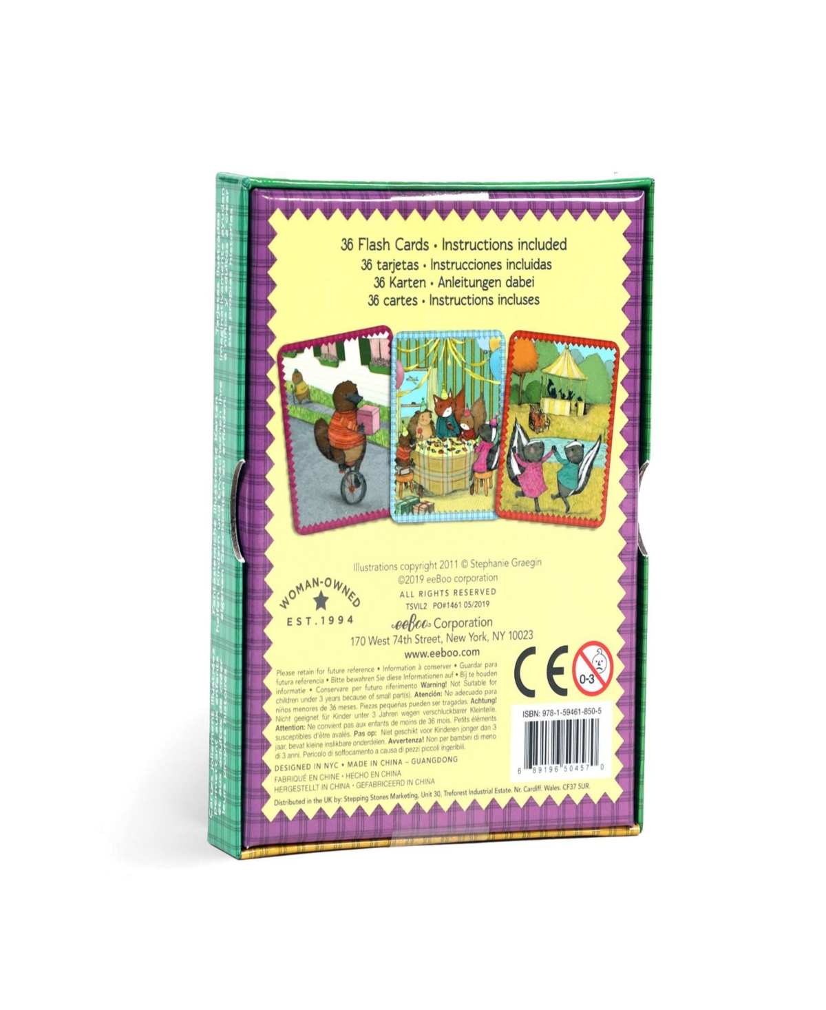 Shop Eeboo Animal Village Create A Story Pre-literacy Cards Set, 36 Cards In Multi