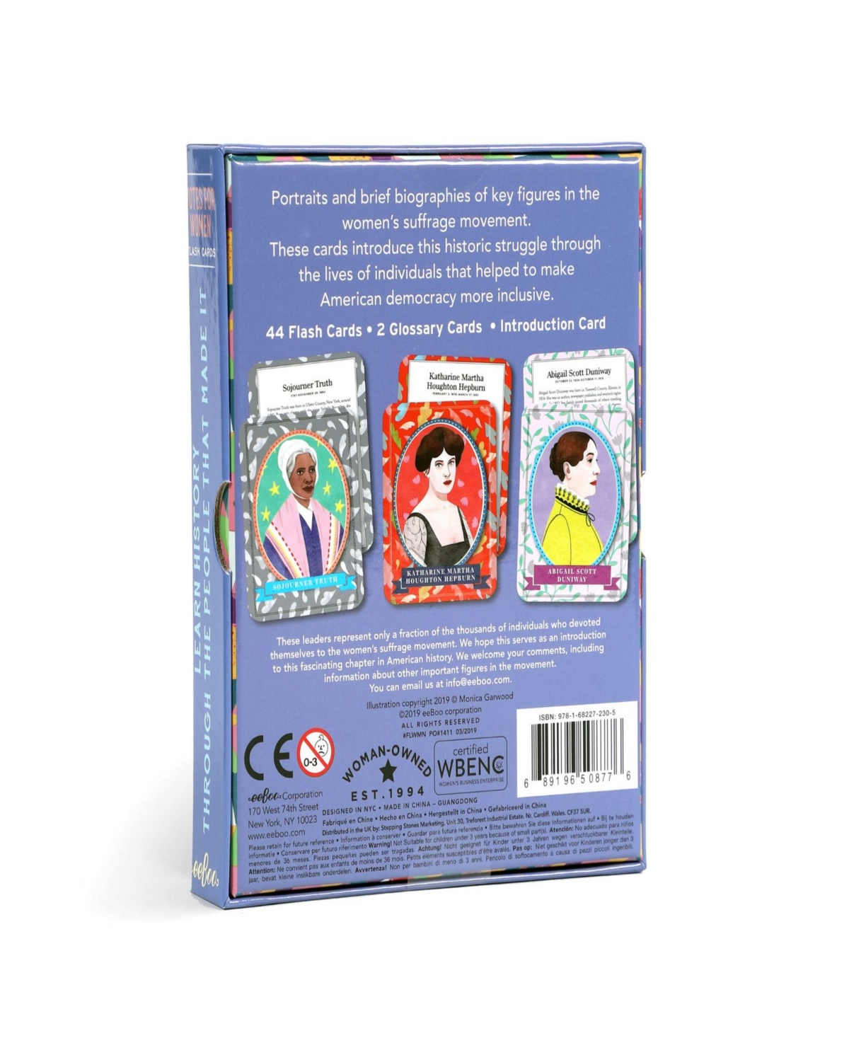 Shop Eeboo Votes For Women Educational Flashcards 45 Piece Set In Multi