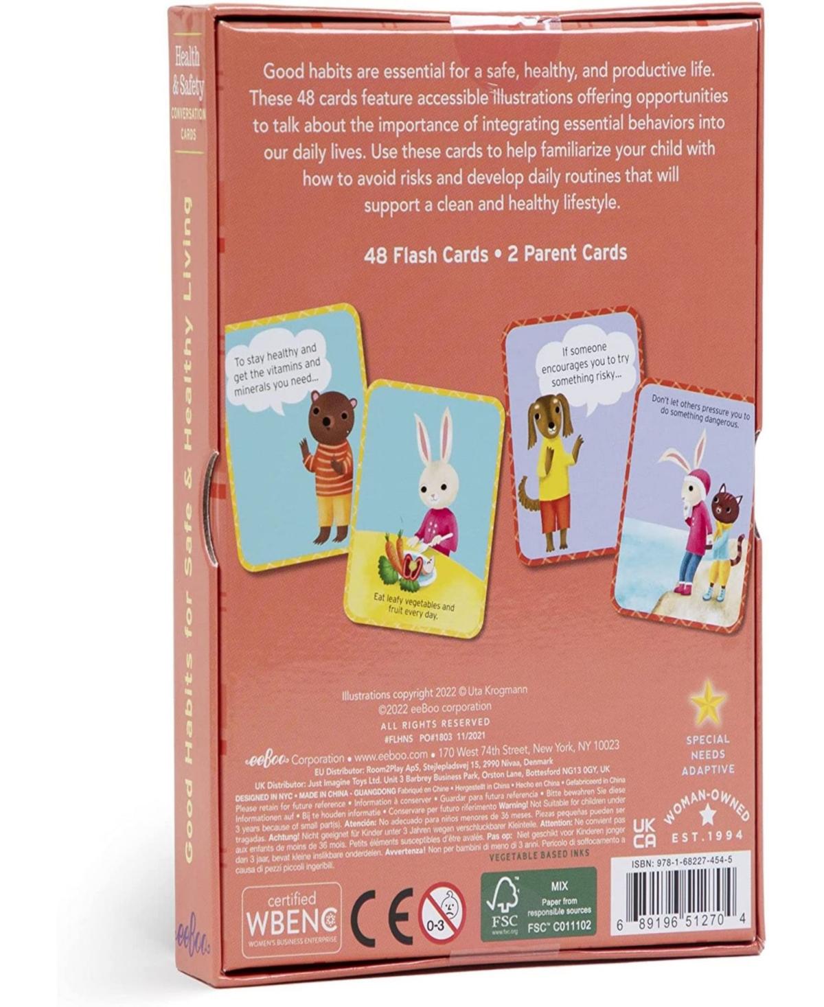 Shop Eeboo Piece Love Health Safety Conversation Cards In Multi