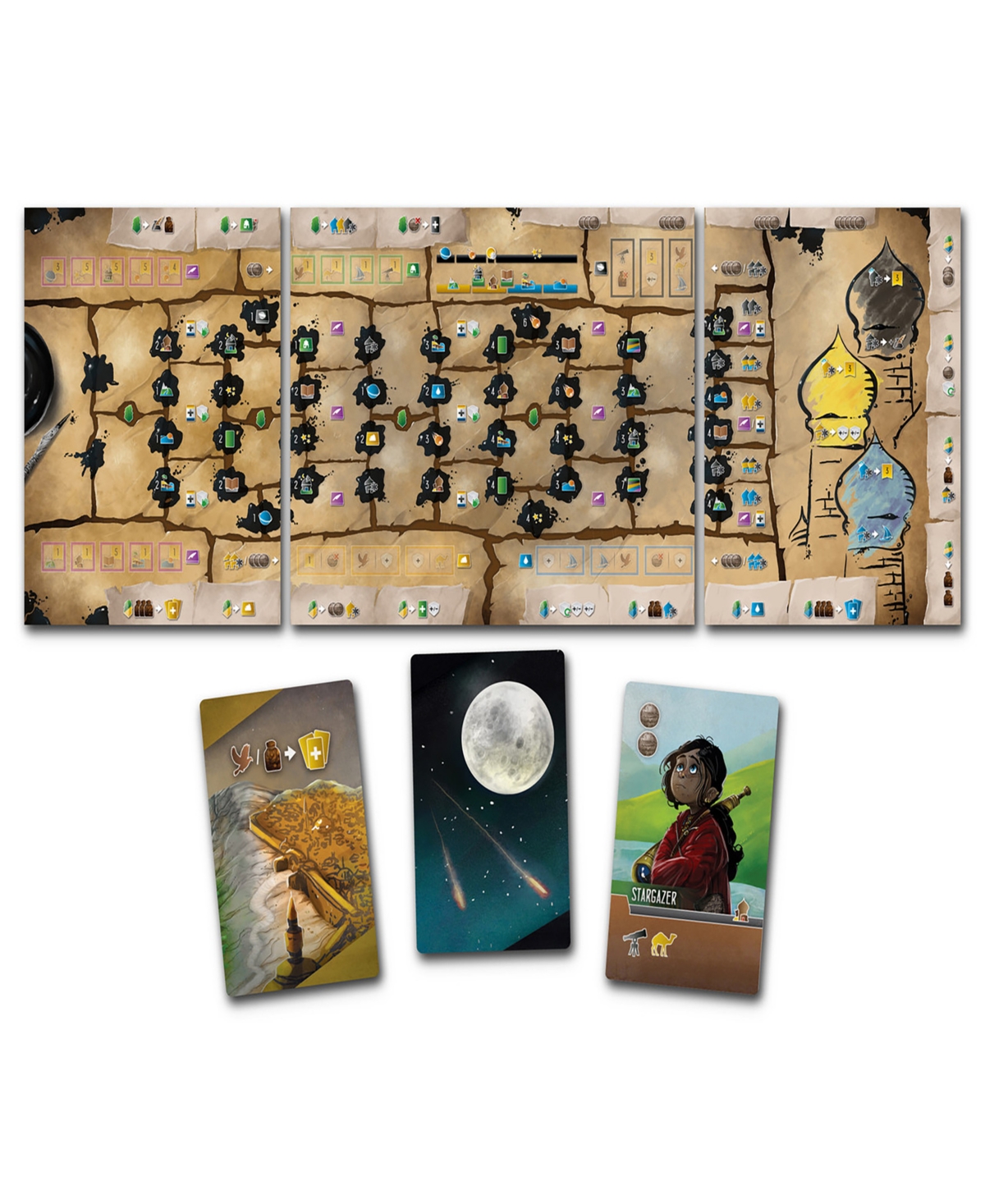 Renegade Game Studios Wayfarers of the South Tigris Dice Placement Strategy Board Game