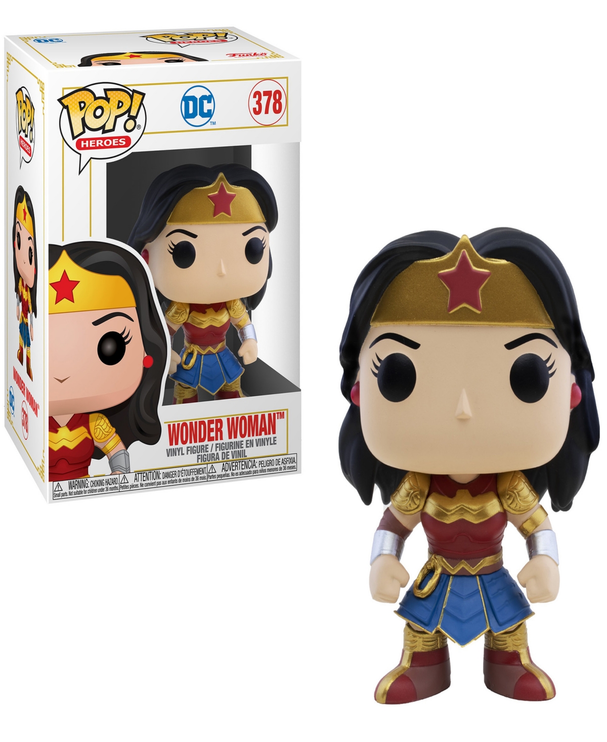 Shop Funko Heroes Pop Marvel Imperial Palace The Flash, Superman And Wonder Woman 3 Piece Collectors Set In Multi