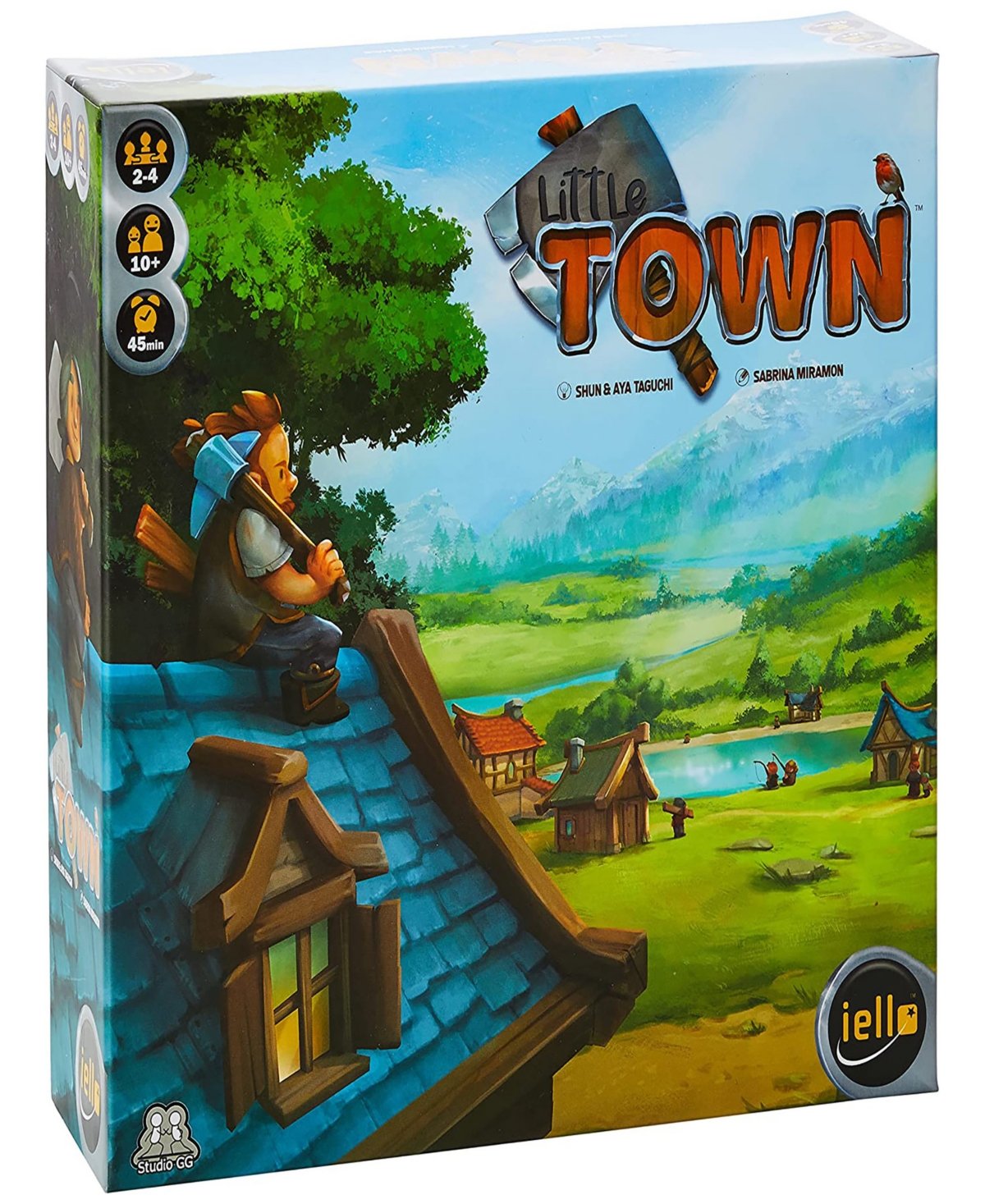 Iello Little Town Strategy Worker Placement Game Kids Family In Multi
