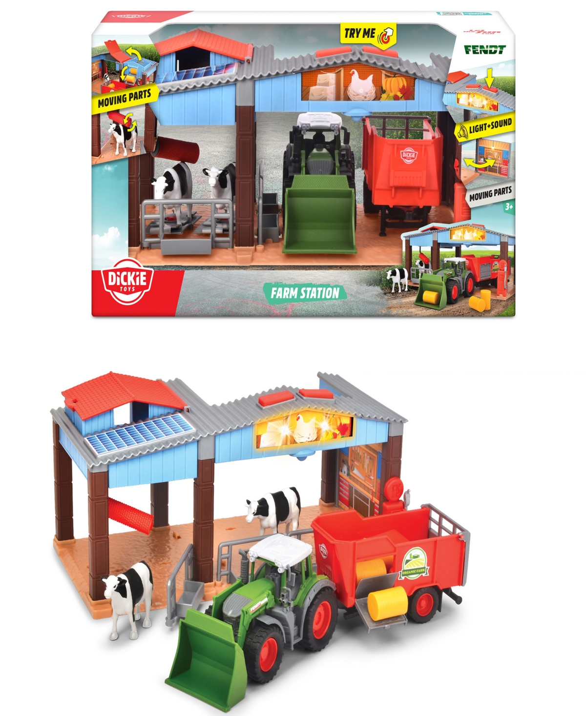 Dickie Toys Hk Ltd Farm Station Light Sound Kids Play 6 Piece Set In Multi