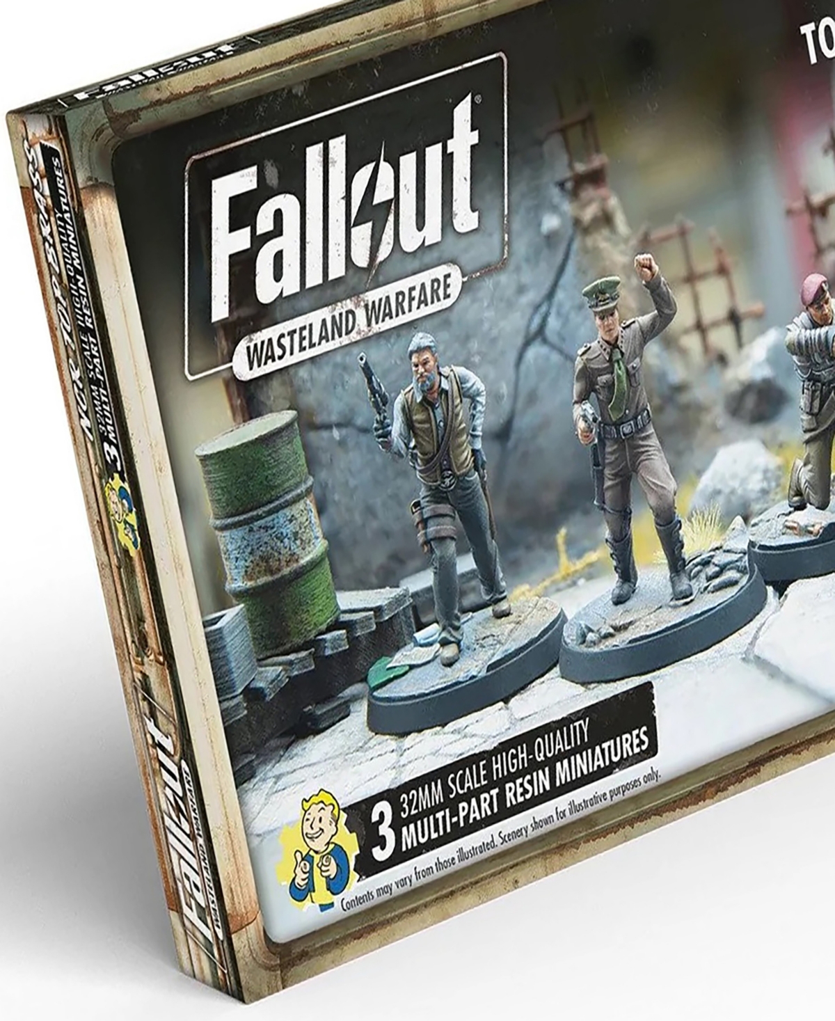 Shop Modiphius Fallout Wasteland Warfare Ncr Top Brass Role Playing Game 3 Figure Set In Multi