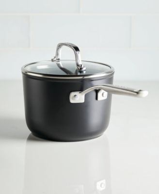 Hard-Anodized 3 Quart Induction Nonstick Saucepan with Lid