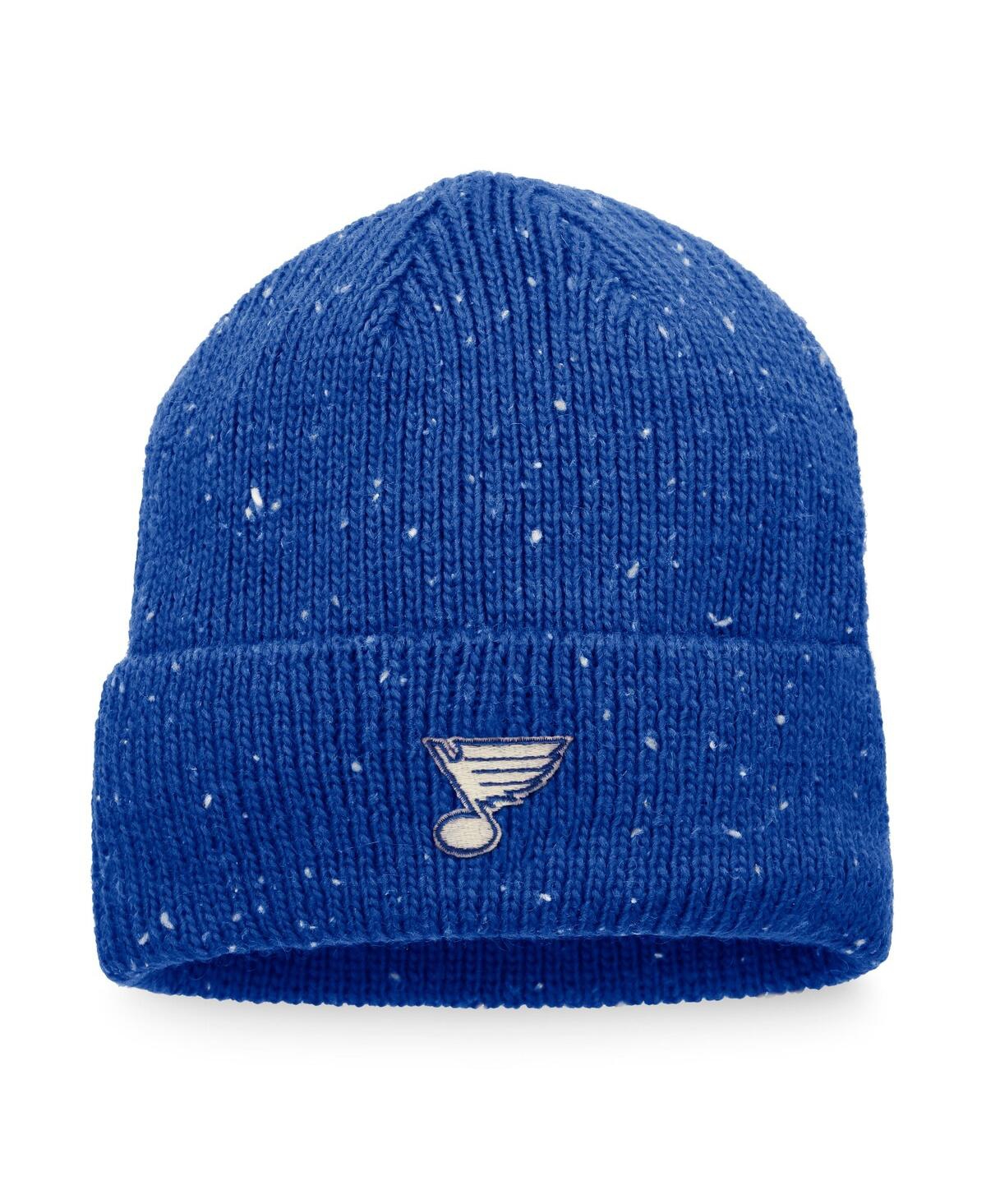 Fanatics Branded Blue St. Louis Blues Authentic Pro Rink Pinnacle Cuffed Knit Hat In Blue