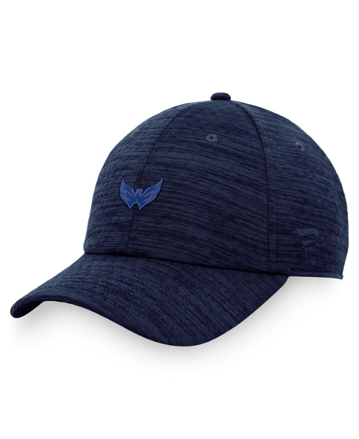 Shop Fanatics Men's  Navy Washington Capitals Authentic Pro Road Snapback Hat