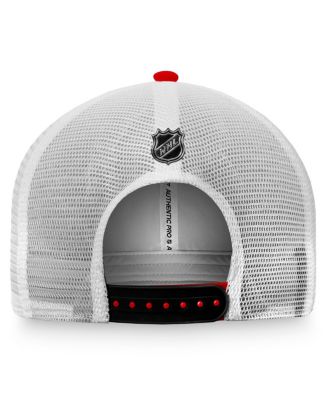 Men's Red Chicago Blackhawks Authentic Pro Rink Trucker Snapback Hat
