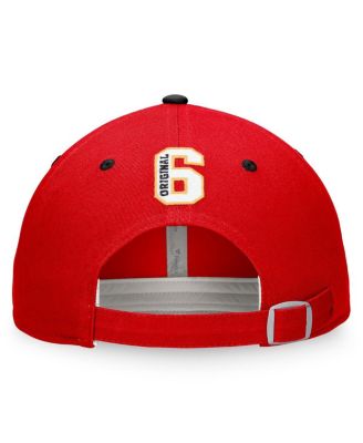 Men's Red Chicago Blackhawks Original Six Adjustable Hat