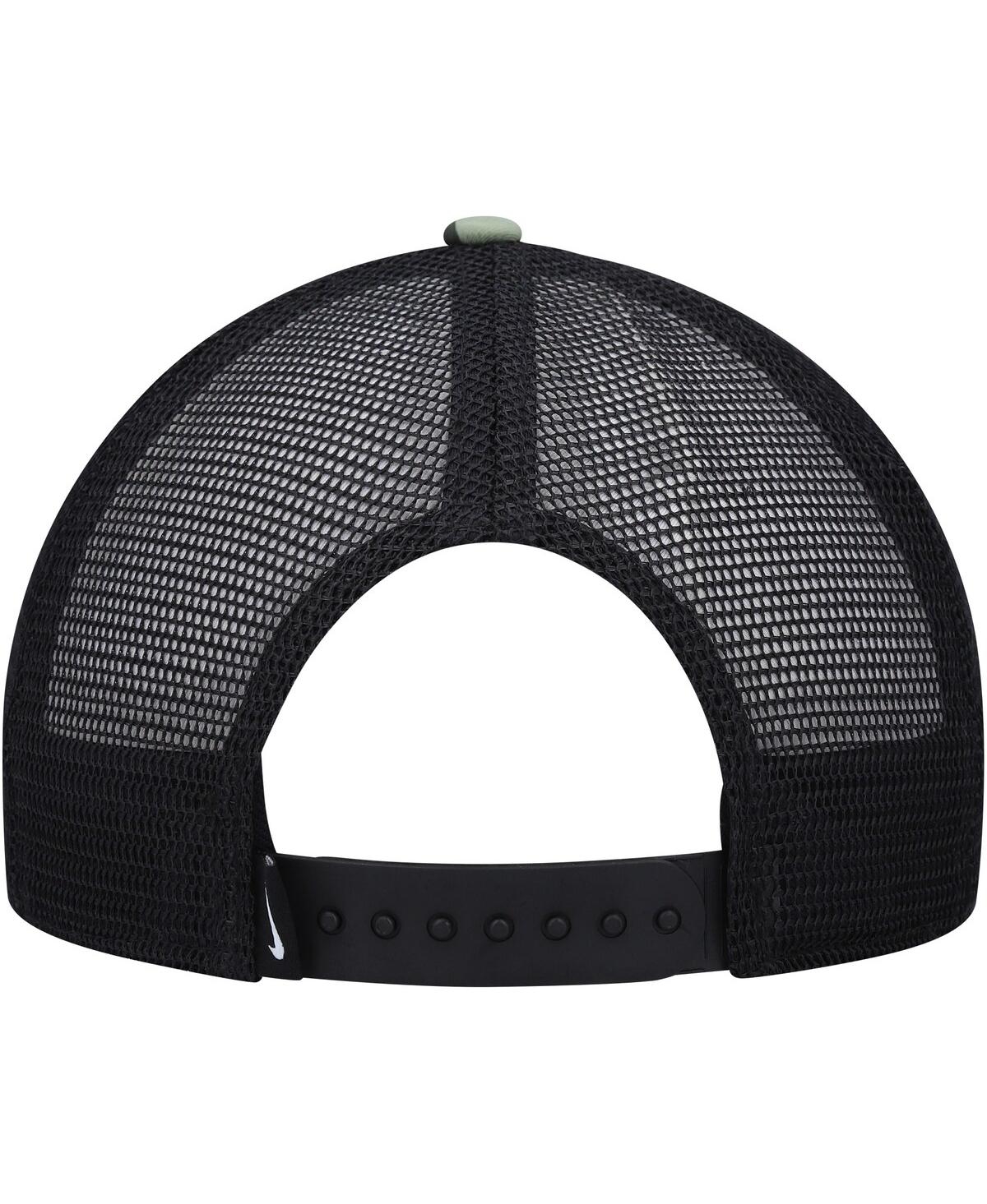 Nike Men's  Camo And Black Legacy91 Trucker Performance Snapback Hat In Camo,black