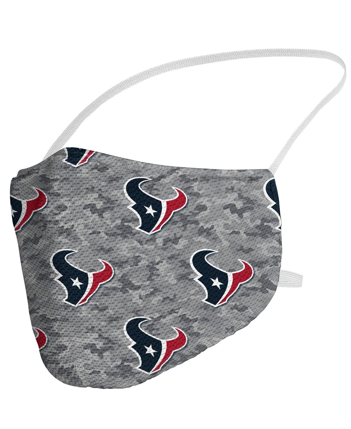 Fanatics Men's And Women's  Houston Texans Camo Face Covering 2-pack In Black,gray