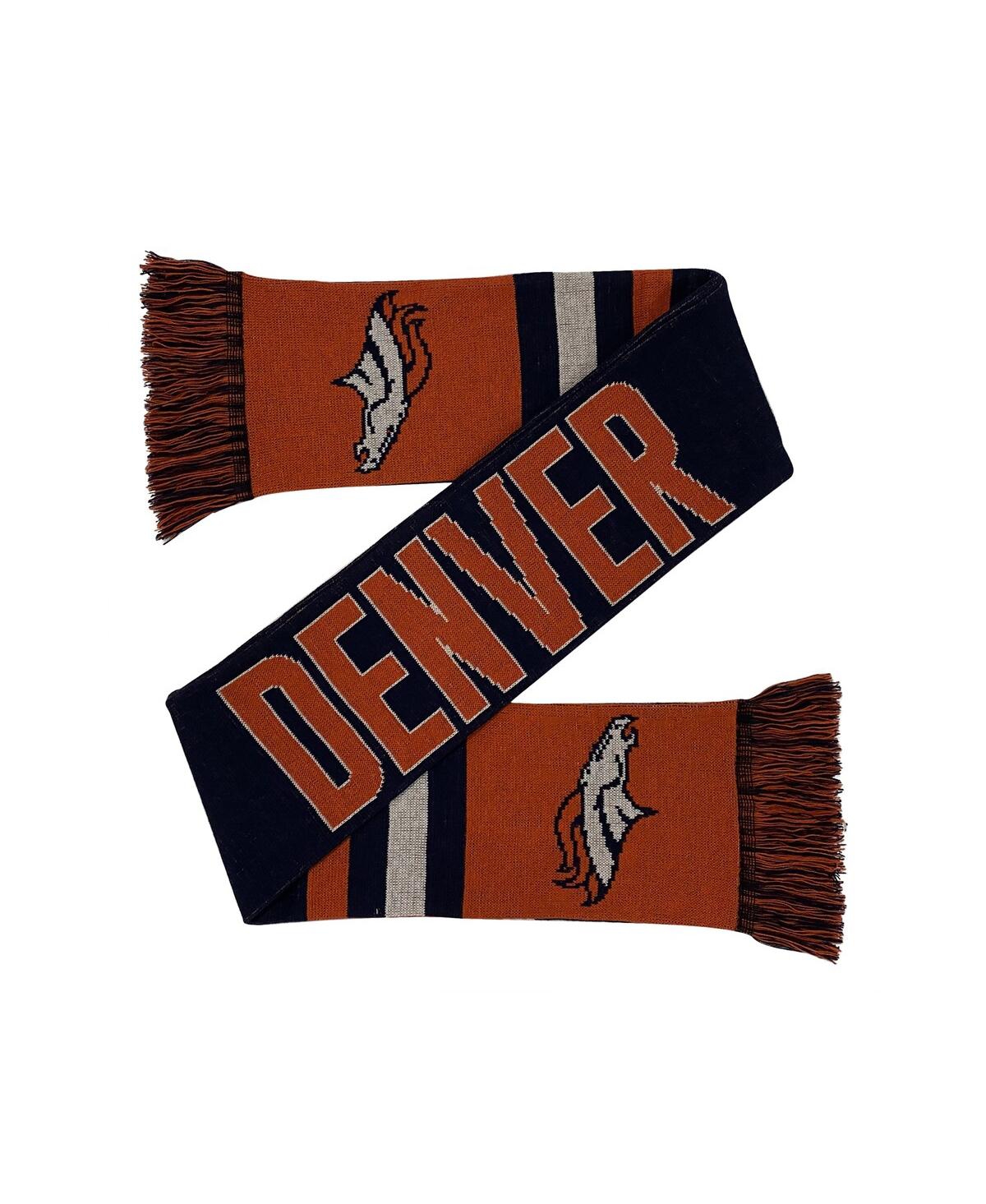 Foco Men's And Women's  Denver Broncos Reversible Thematic Scarf In Black,red