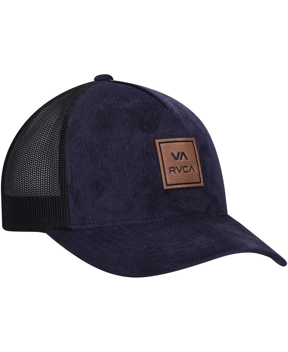 Shop Rvca Men's  Navy Va All The Way Trucker Snapback Hat