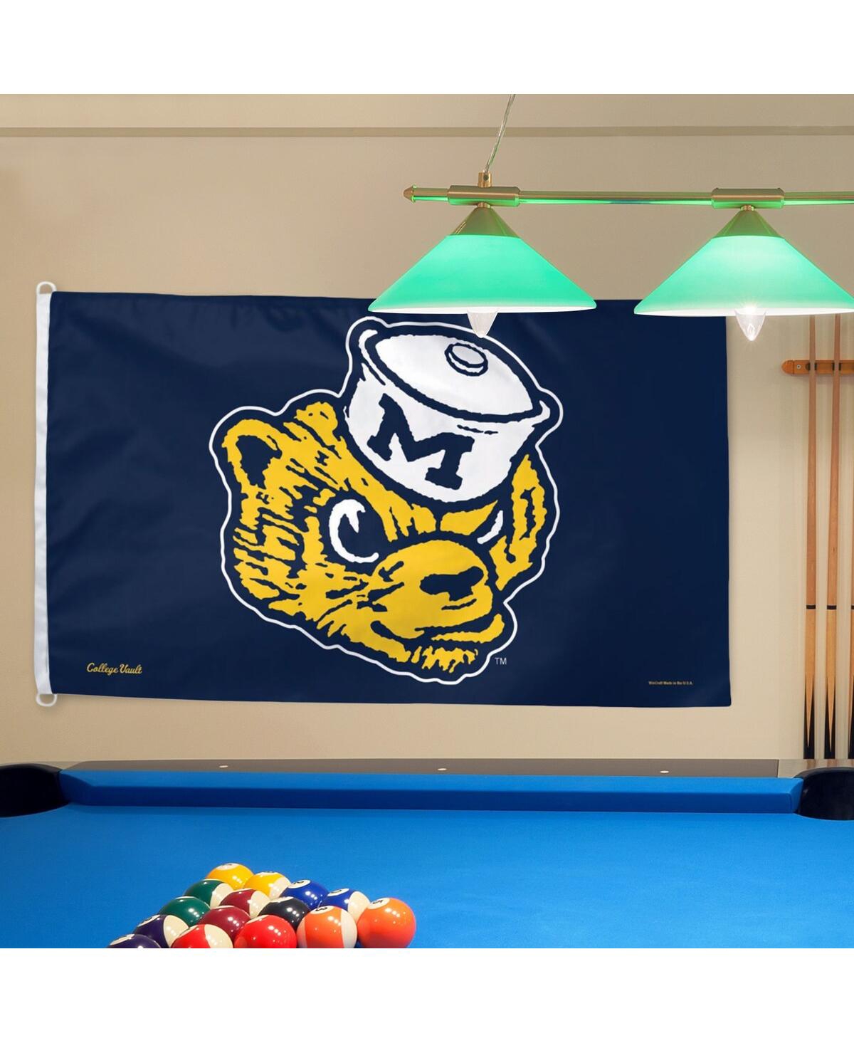 Michigan Wolverines College Vault Logo Deluxe Single-Sided 3' x 5' Flag - Multi