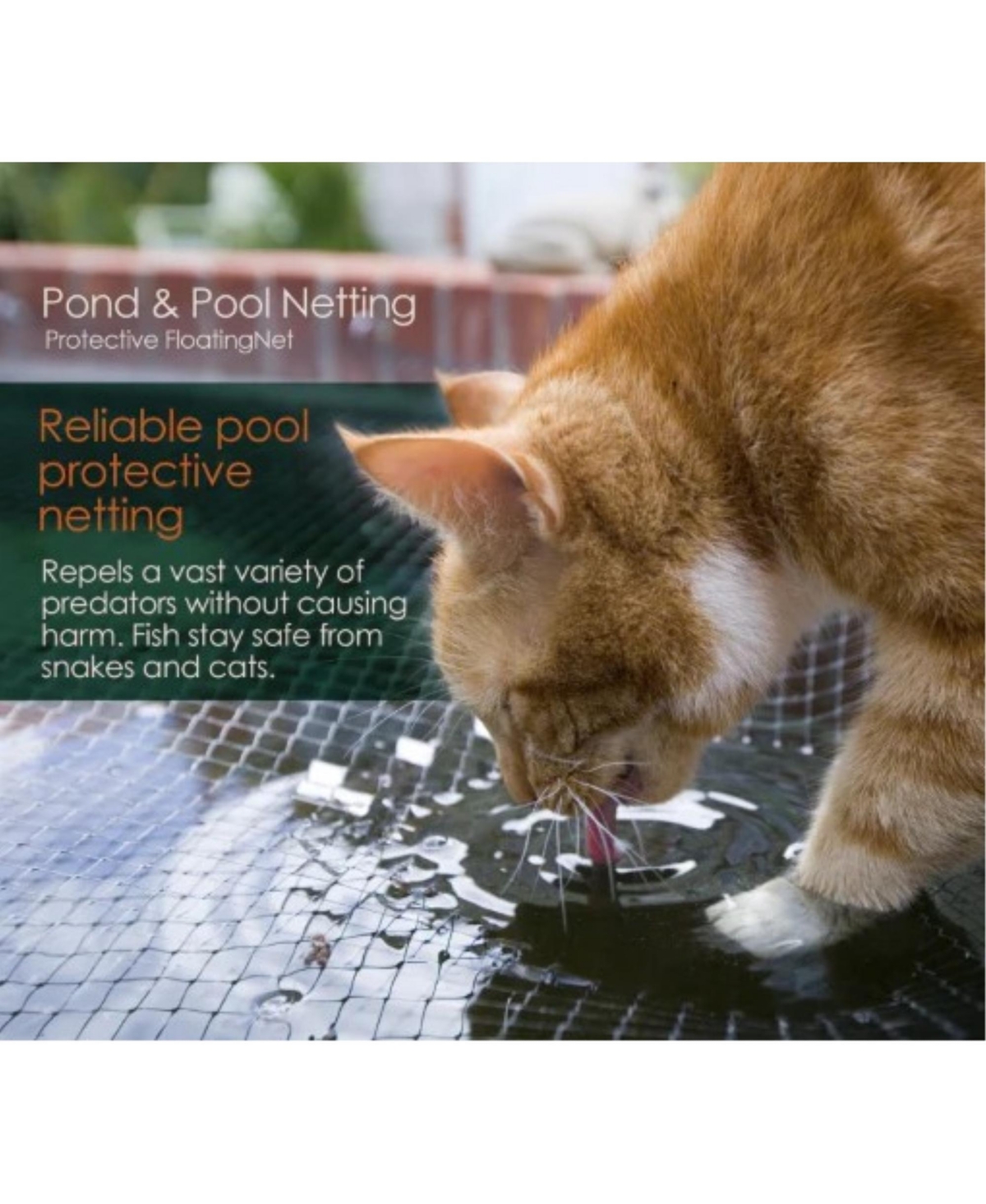 Dalen Pond and Pool Mesh Protective Netting, 28' x 45'