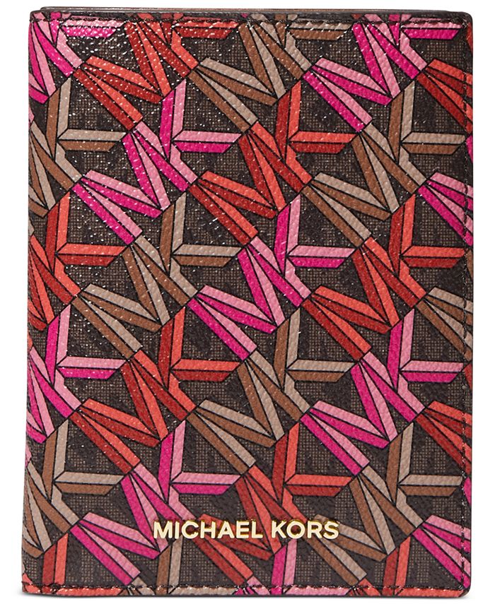 Michael Kors Signature Bedford Medium Travel Passport Wallet & Reviews -  Handbags & Accessories - Macy's