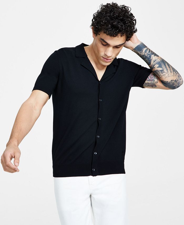 CRWTH Men s Retro Classic Fit Short Sleeve Cardigan Macy s