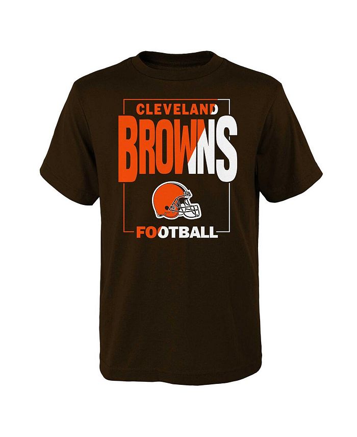 Lids Cleveland Browns Mitchell & Ness Game Day Hoodie T-Shirt - Brown