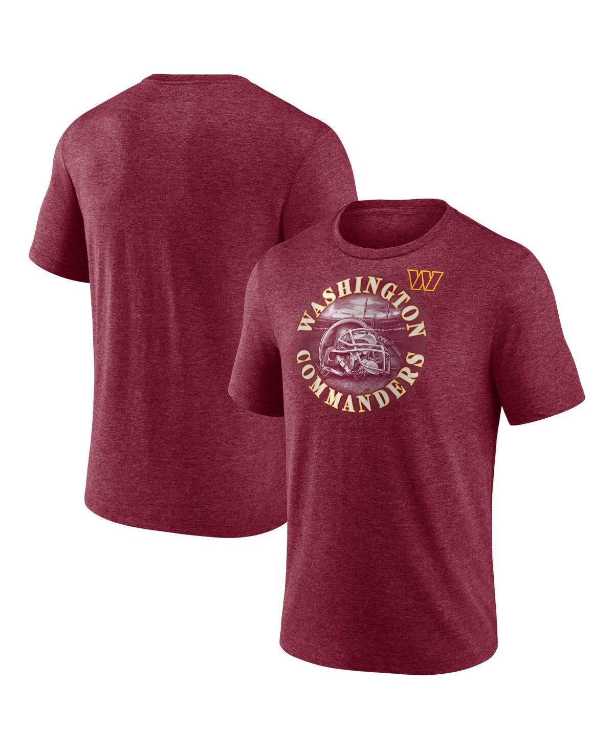 Shop Fanatics Men's  Heathered Burgundy Washington Commanders Sporting Chance T-shirt