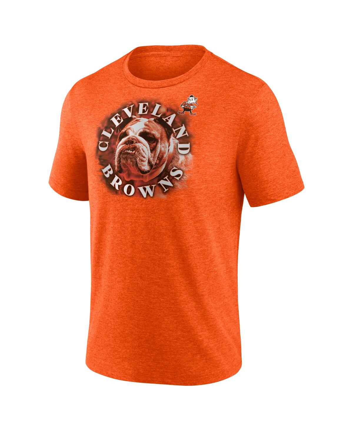 Shop Fanatics Men's  Heathered Orange Cleveland Browns Tri-blend Sporting Chance T-shirt