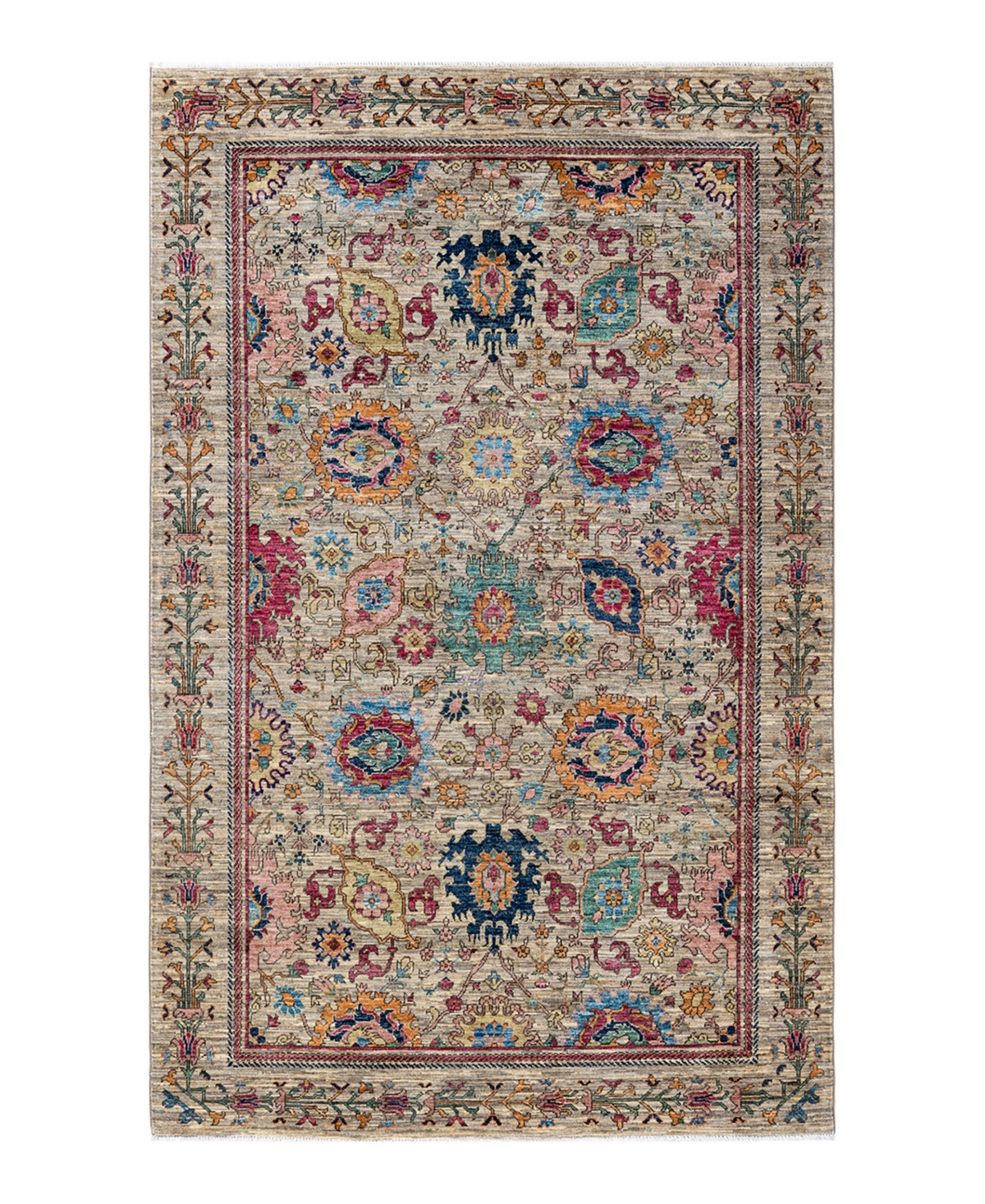 Adorn Hand Woven Rugs Serapi M1973 5'5" X 8'6" Area Rug In Beige