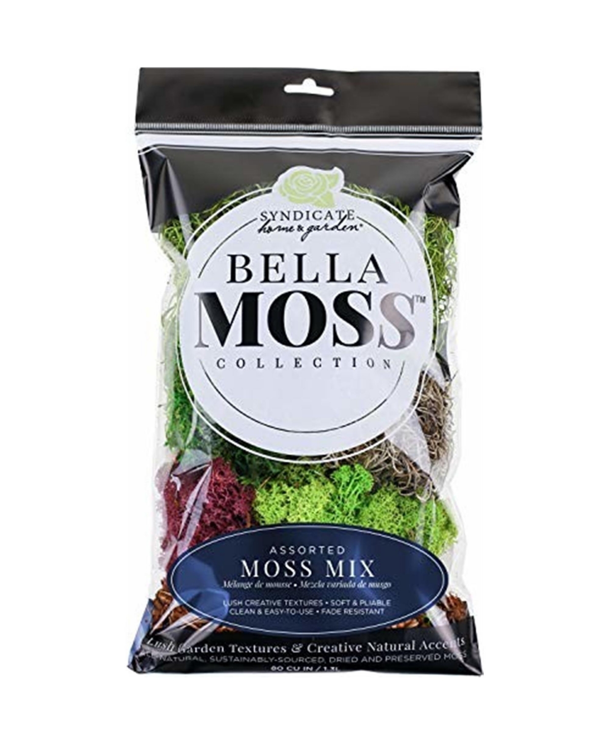 Bella Moss 1425121087 Moss Mix, 80 Cu In