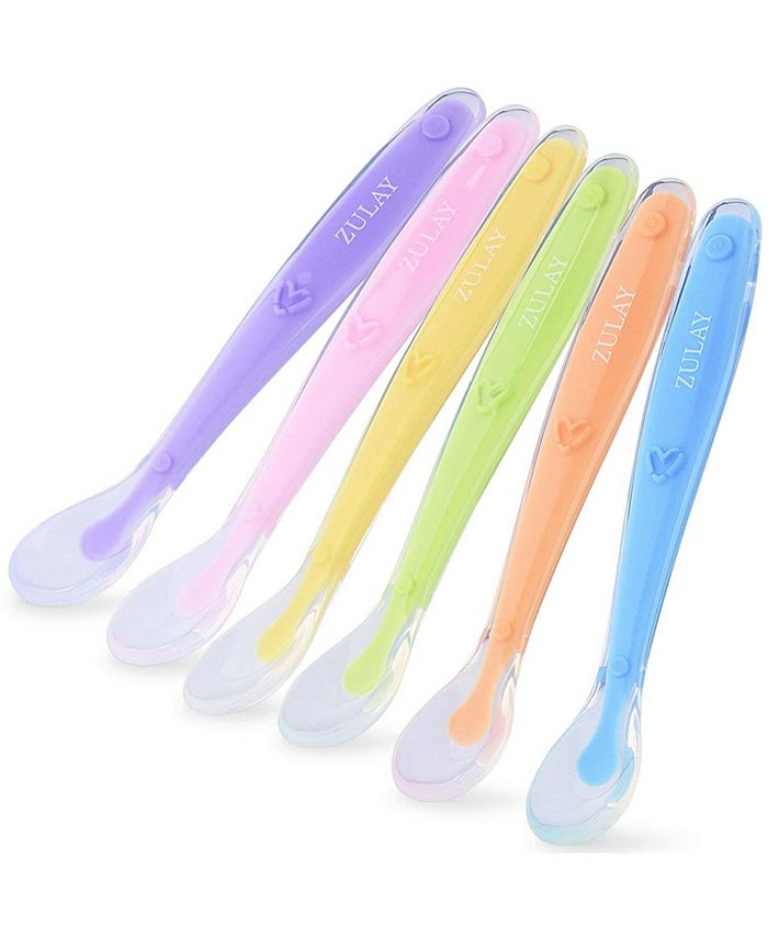 Silicone Baby Spoons First Stage Baby Feeding Spoons Stage 1 and