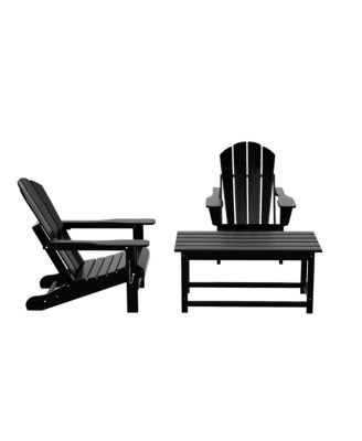 3-Piece Outdoor Paio Adirondack Conversation Set