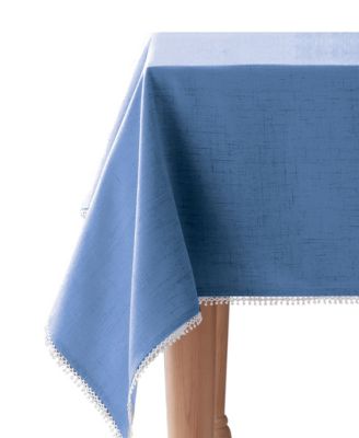 French Perle Denim 60" x 120" Tablecloth