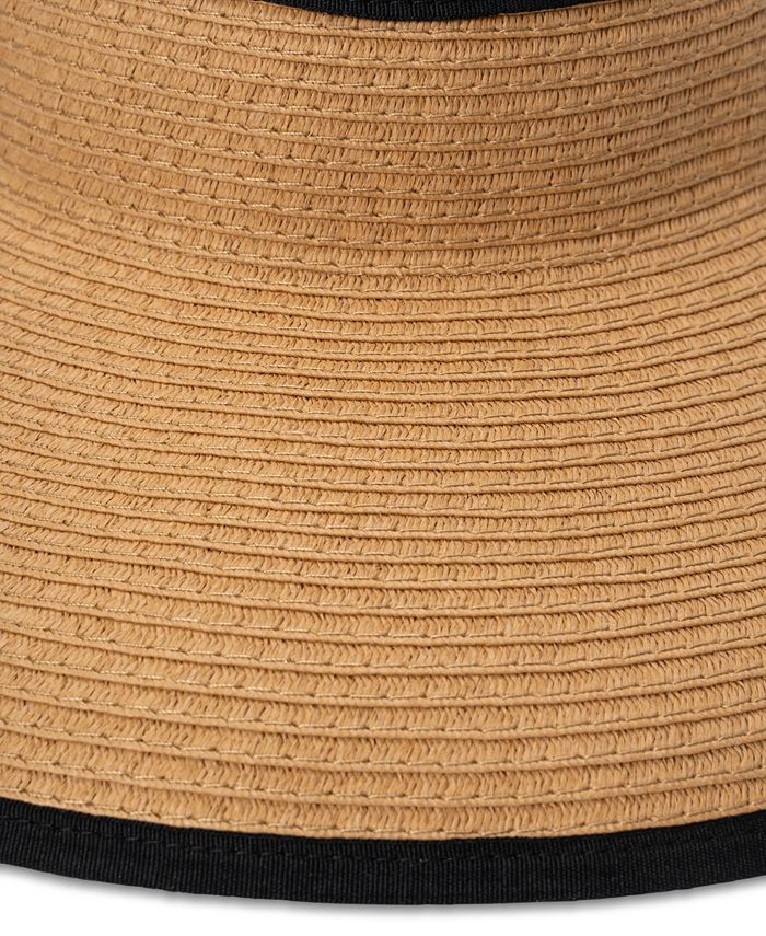 I.N.C. International Concepts Roll Up Straw Visor Hat, Created for Macy