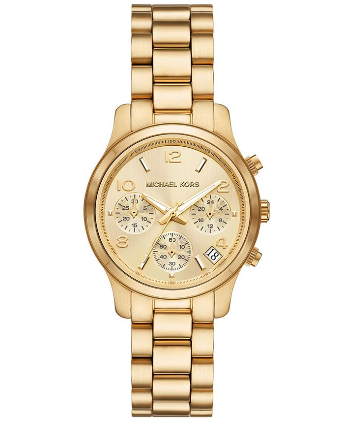 Michael Kors Women's Runway Chronograph GoldTone Stainless Steel