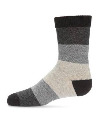 Boy's Ombre Color Block Cotton Blend Crew Socks - Macy's