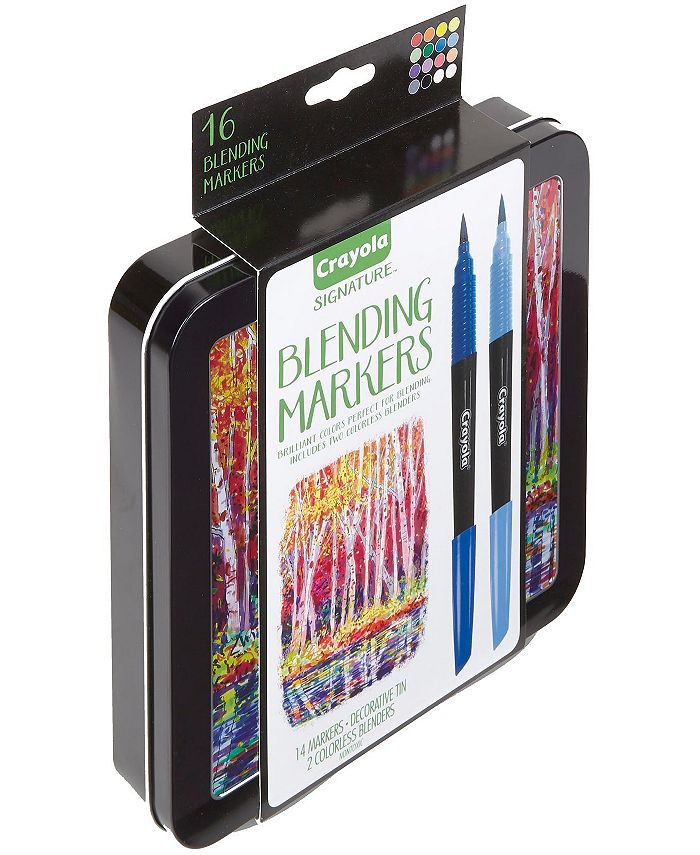 Crayola Signature Blending Markers W/TinAssorted Colors 14/Pkg Macy's