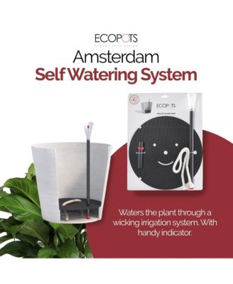 Round Indoor Plant Self Watering System For Amsterdam 16" Planter, Black