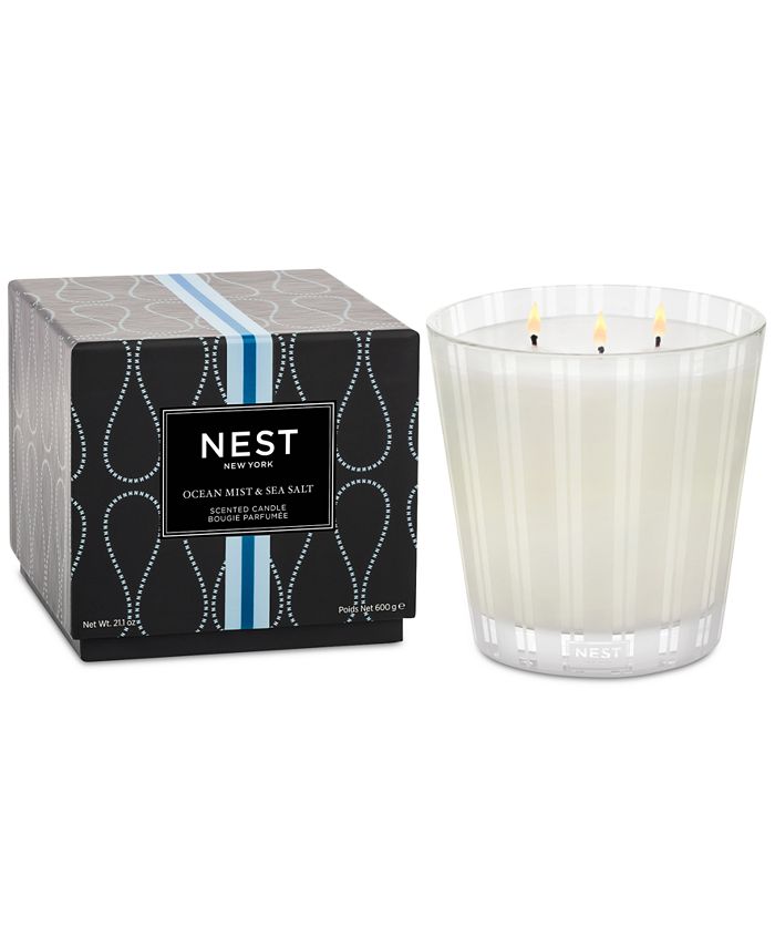 NEST New York Ocean Mist & Sea Salt 3Wick Candle, 21.1 oz. Macy's