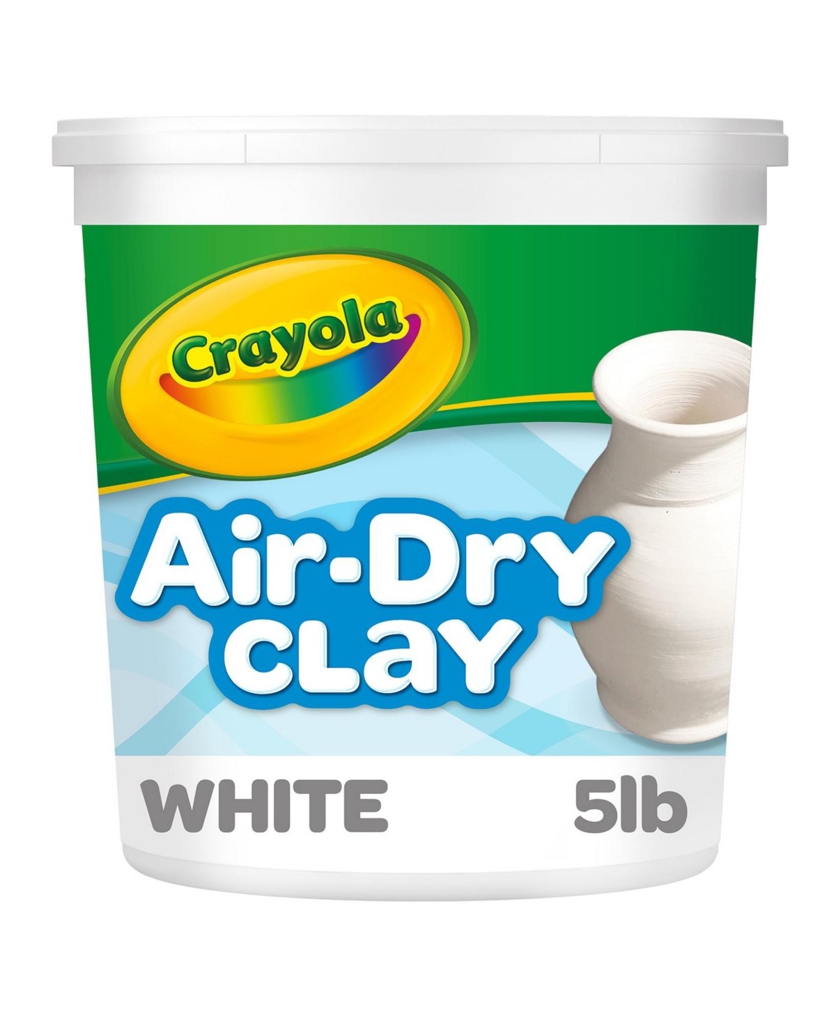 (( Case Of 8 Pack )) Crayola Air-Dry Clay 5lb-White 