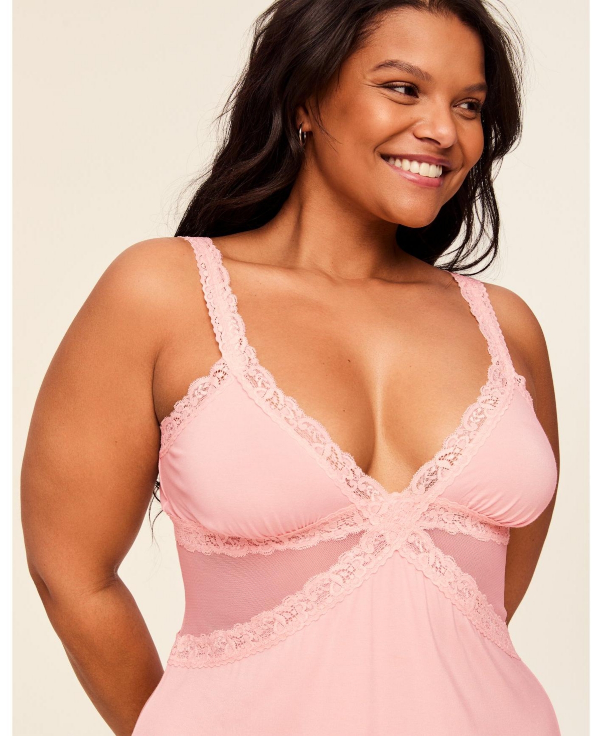 Adore Me Plus Size Primrose Slip Dress