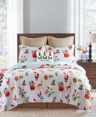 Levtex Gnome for the Holidays Quilt, King/California King