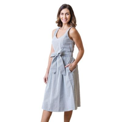 Women's A-Line Dress with Sash