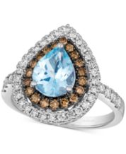 Le vian aquamarine outlet chocolate diamond ring