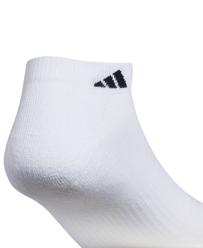 adidas Men's LowCut Cushioned Extended Size Socks, 6 Pack Macy's