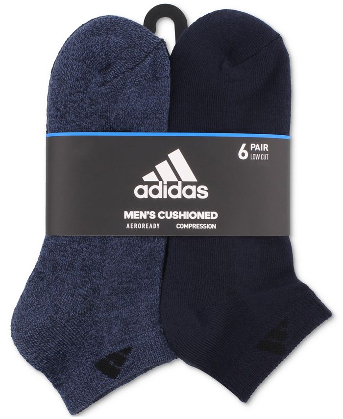 adidas Men's Athletic Cushioned Low Cut Socks 6 pk. Macy's