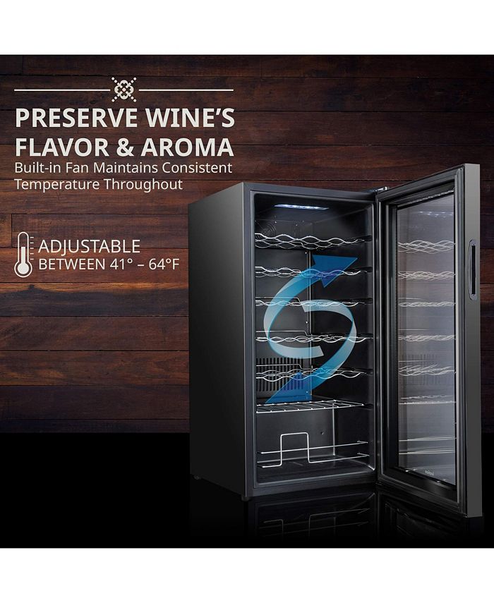 Ivation Freestanding Wine Refrigerator, 28 Bottle Wine Cooler Macy's